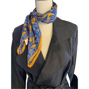 Schiaparelli Vintage Women’s Scarf Silk/Rayon Blend 26”x26”